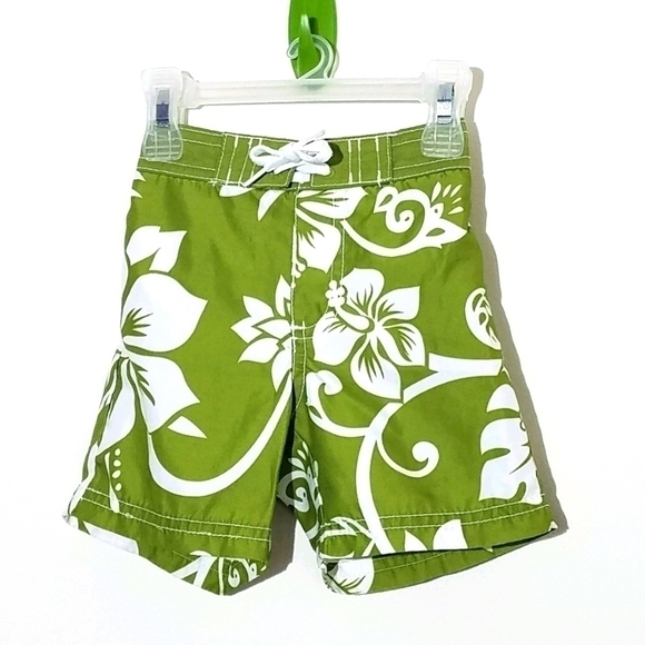 Old Navy Swim Trunks Flower 6-12m - Picture 1 of 3